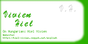 vivien hiel business card